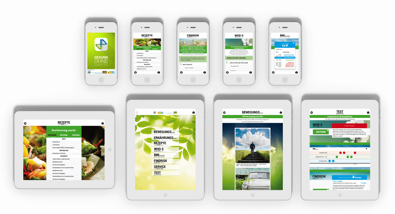 Diabetes-App – Komplettproduktion